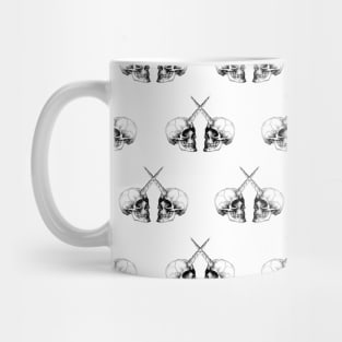 Unicorn Skulls Gemini_white Mug